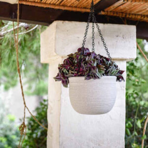Vaso pensile bombato Shabby