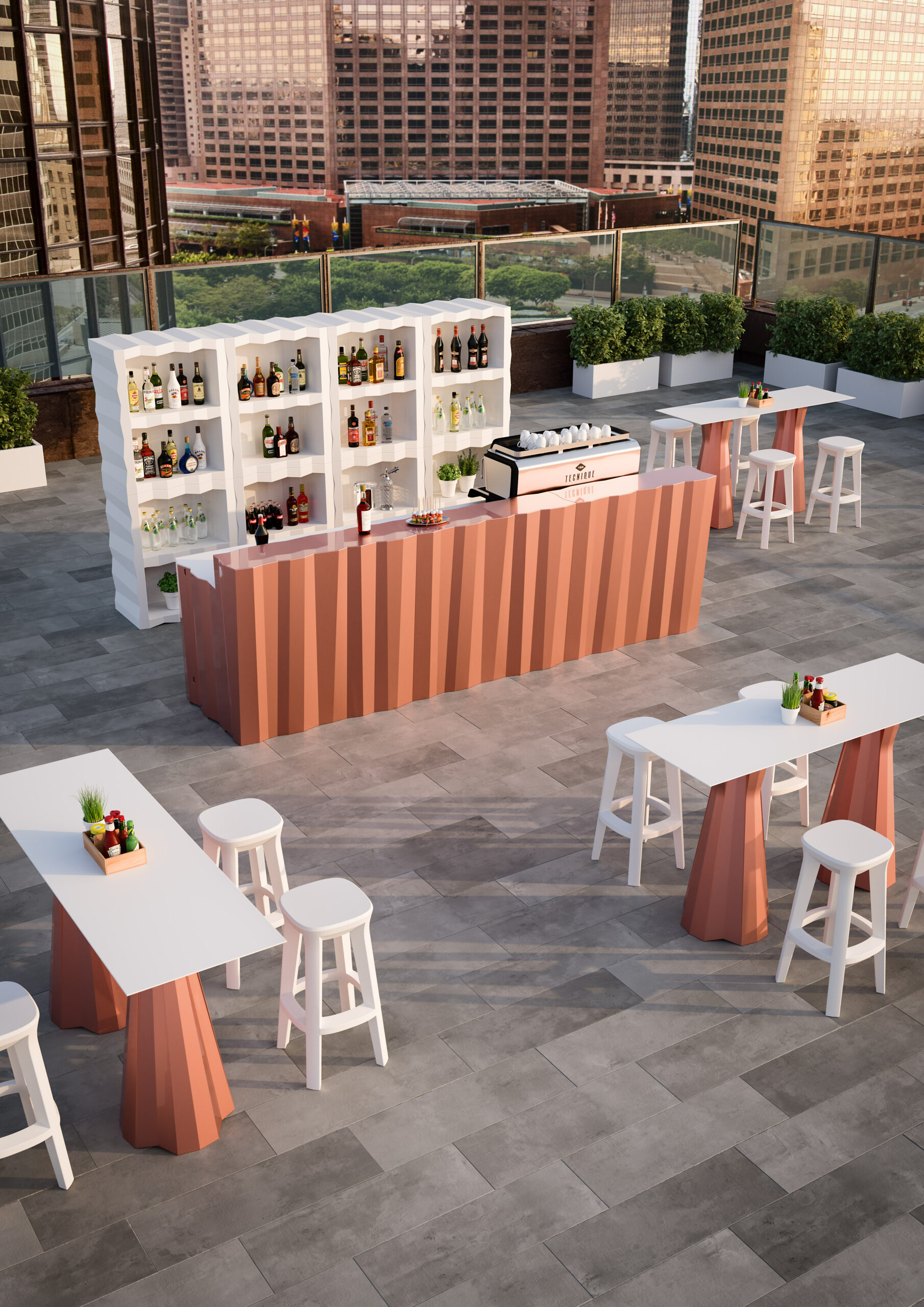 tavolo/bancone e sgabello Frozen